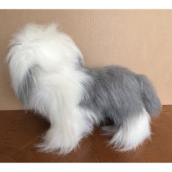 English Sheepdog Shaggy Dog Puppy Luigi Amani Stuffed Animal Korea 15" - Picture 8 of 17